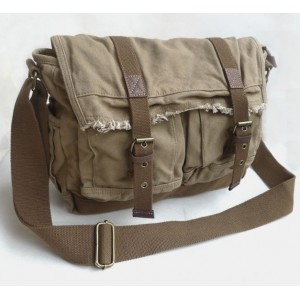 khaki large messenger bags for school