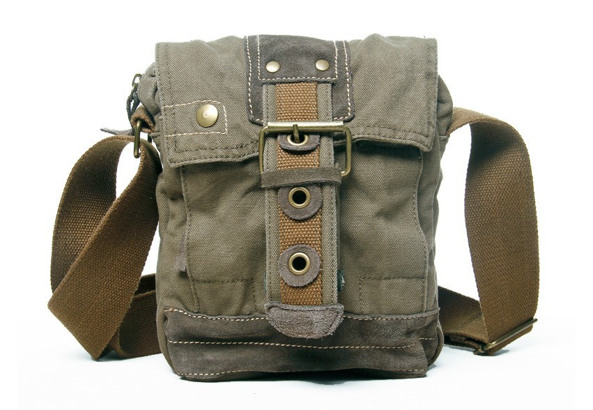 Mens small canvas shoulder bags, mens small canvas shoulder bags - BagsEarth