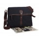 Black Men's Messenger Bags Canvas