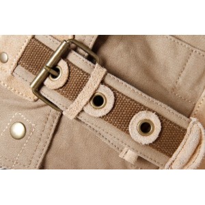 khaki small canvas shoulder bags