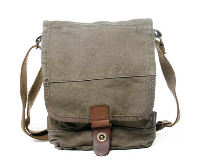 small canvas shoulder bag