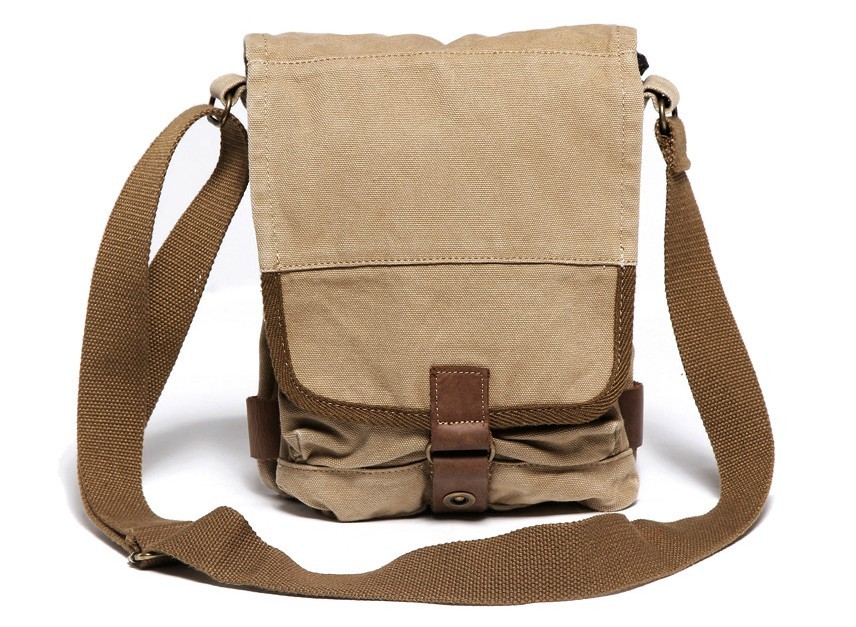 Small canvas shoulder bags, mens canvas satchel bags - BagsEarth