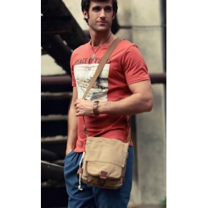 mens Small canvas shoulder bag