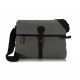 Gray Canvas Ipad Shoulder Bag