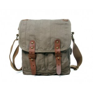 Canvas messenger bag for men, iPad canvas shoulder bag