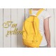 yellow rucksack with daypack