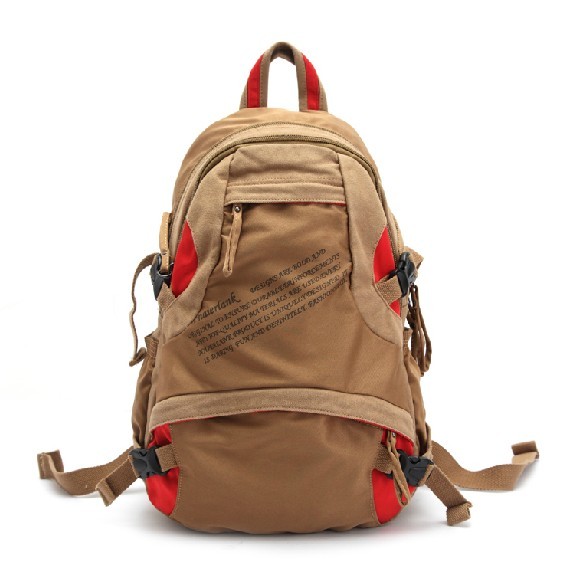 high capacity vintage canvas backpack