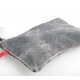 grey canvas zipper bag