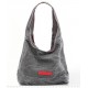 grey shoulder tote handbag