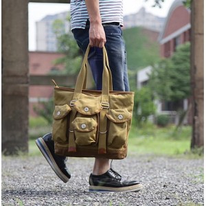 mens Canvas zipper bag