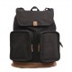 black Vintage canvas knapsack