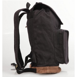 black canvas rucksack