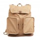 khaki Vintage canvas knapsack