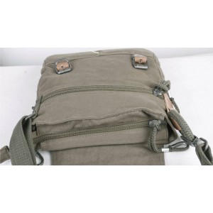 army green Canvas city light bag