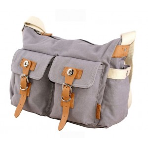 grey Overnight book bag