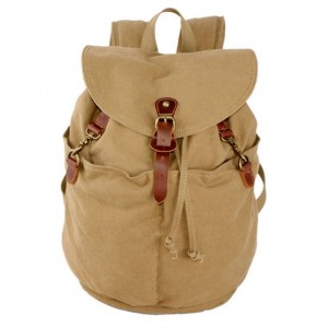 khaki Canvas knapsacks backpack