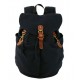 black casuel canvas backpack