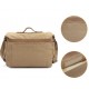 khaki Cotton canvas messenger bag