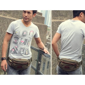 army green unique fanny pack