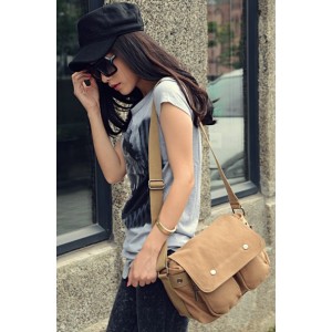 Canvas messenger bags