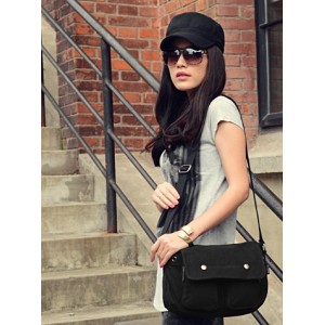 black Canvas messenger bags for men