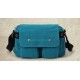 blue Canvas messenger bags for men