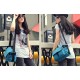 blue canvas shoulder bag men
