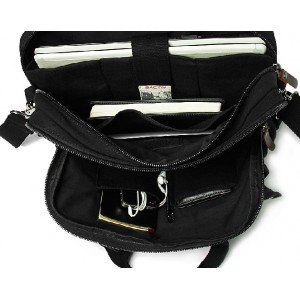 black canvas briefcase