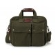 army green Canvas computer bag