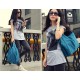 Girls tote bag blue