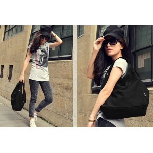 Girls tote bag black