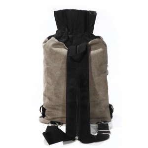grey european backpack