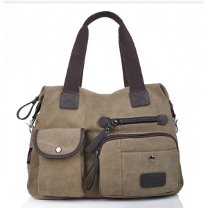 khaki Messenger bag for school