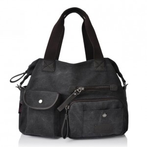 black handbag canvas