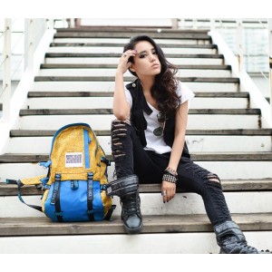 yellow Fancy backpacks