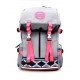 grey high school backpack
