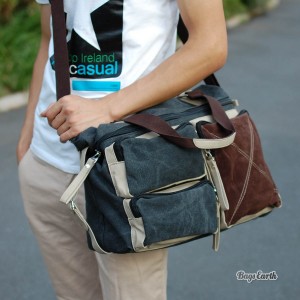 Charcoal Grey Travelling Bags For Men