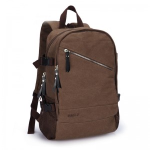 Vintage canvas backpack for men, laptop purse backpack