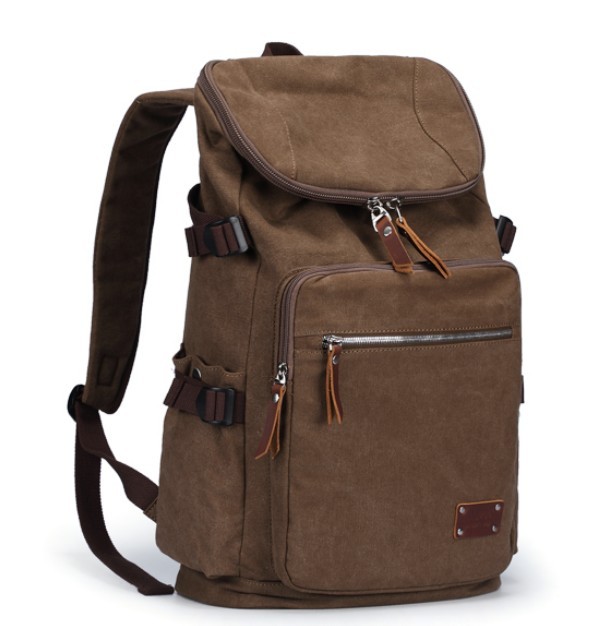 Canvas backpack mens, laptop day pack - BagsEarth