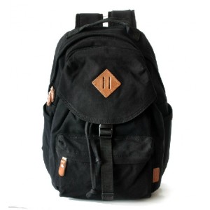 black Vintage canvas rucksack