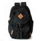 black Vintage canvas rucksack