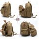 khaki Vintage canvas rucksack