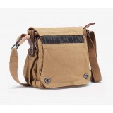 Travel shoulder bag, mens canvas shoulder bag