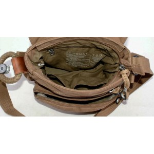 khaki mens canvas shoulder bag