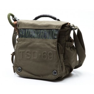 Travel mens canvas shoulder bag