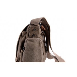 khaki messenger shoulder bag
