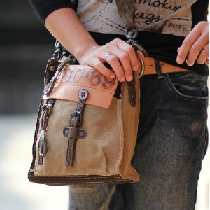 khaki man bag