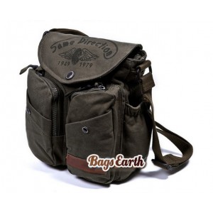 army green shoulder book bag