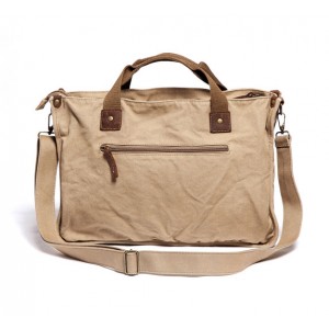 khaki messenger bag