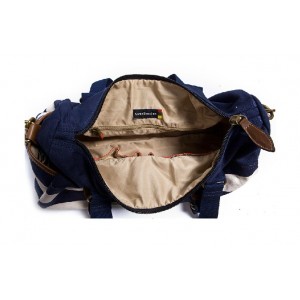 blue trendy handbag